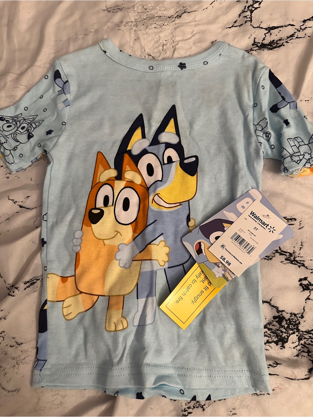 Bluey size 5 t pajama shirt nwt